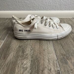 Converse White Canvas Sneakers
